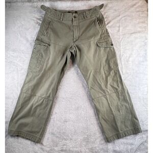 Vintage American Eagle Surplus Trousers Cargo Pants  Mens 33x32 Olive Military